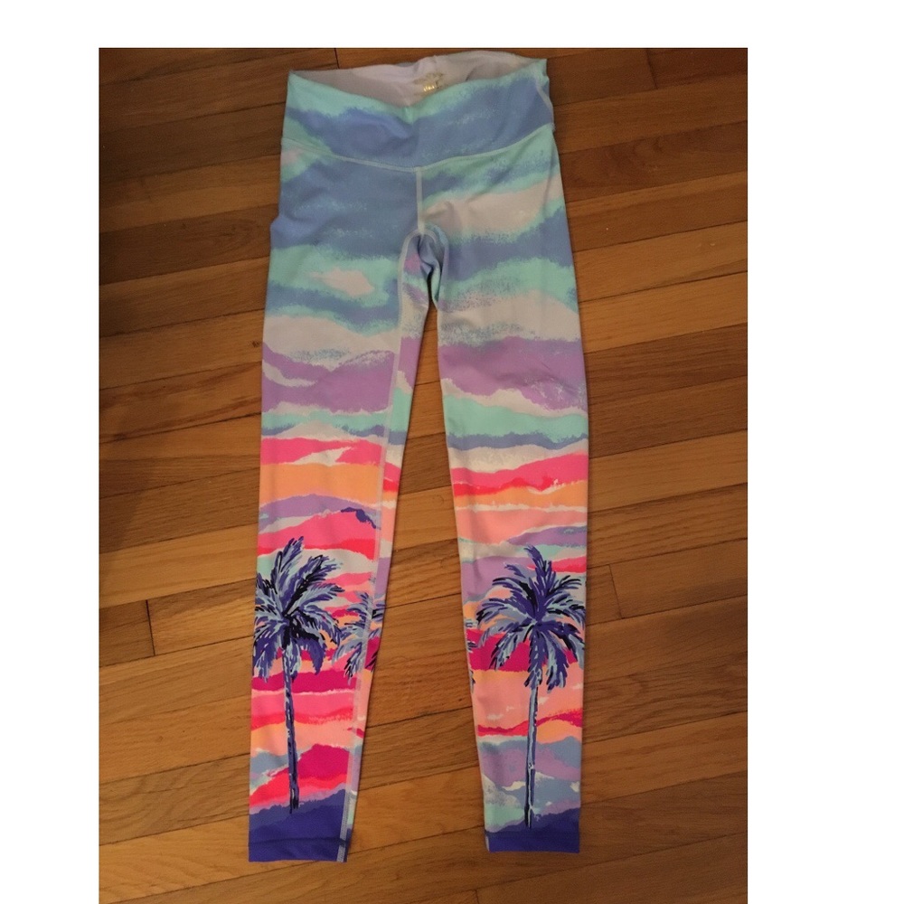 Lilly palm tree leggings